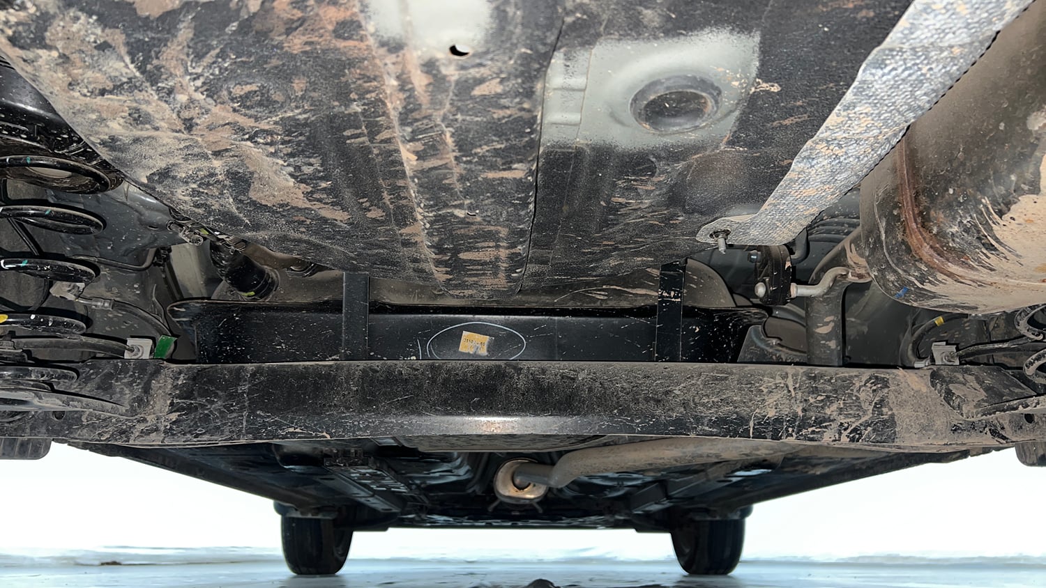 Used 2023 Hyundai Grand i10 Nios Sportz AMT 1.2 Kappa VTVT Petrol Automatic extra REAR UNDERBODY VIEW (TAKEN FROM REAR)