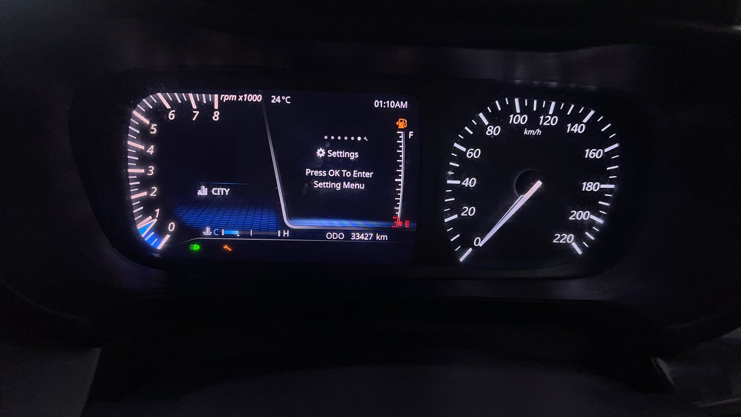 Used 2022 Tata Altroz XZ Plus i-Turbo Petrol Dark Edition Petrol Manual interior CLUSTERMETER VIEW