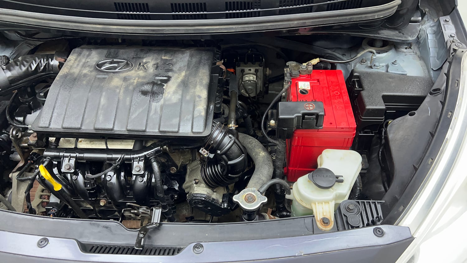 Used 2018 Hyundai Grand i10 Magna 1.2 Kappa VTVT Petrol Manual engine ENGINE LEFT SIDE VIEW