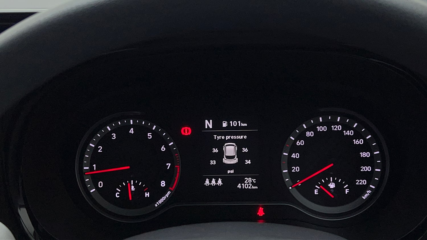 Used 2023 Hyundai Grand i10 Nios Sportz AMT 1.2 Kappa VTVT Petrol Automatic interior CLUSTERMETER VIEW