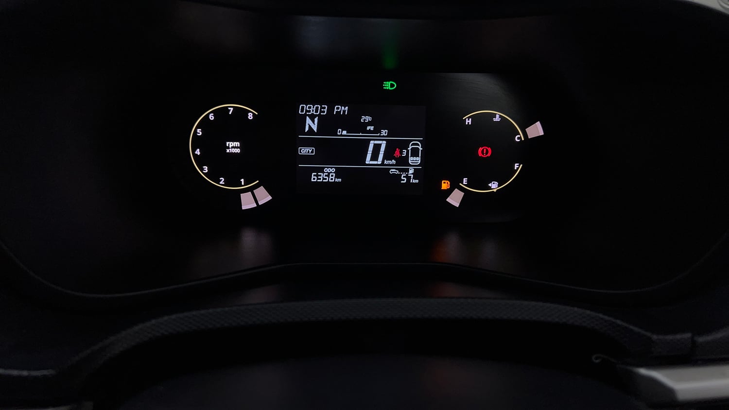 Used 2025 Tata Nexon Creative 1.2 Petrol 6AMT Petrol Automatic interior CLUSTERMETER VIEW