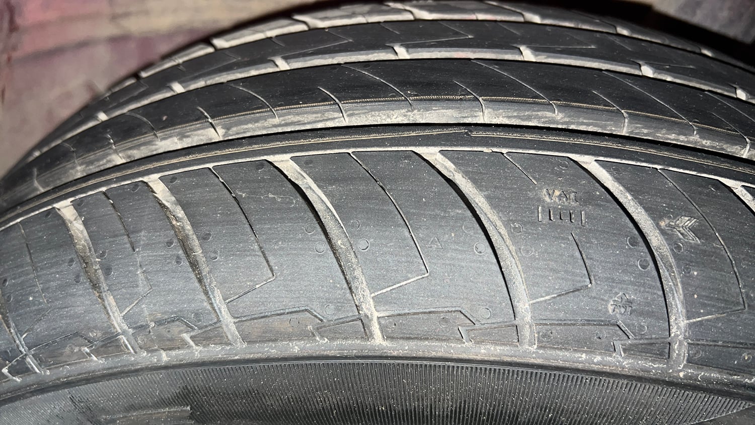 Used 2022 Honda Amaze VX MT 1.2 Petrol Petrol Manual tyres LEFT REAR TYRE TREAD VIEW