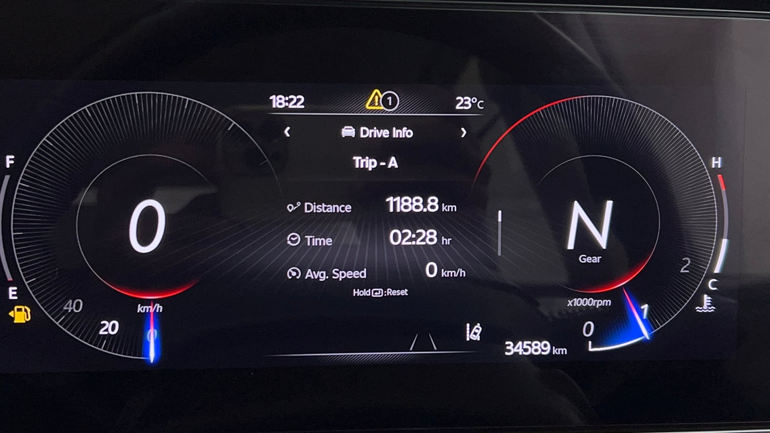 Used 2022 Mahindra XUV700 AX 7 Petrol MT 7 STR Petrol Manual interior CLUSTERMETER VIEW