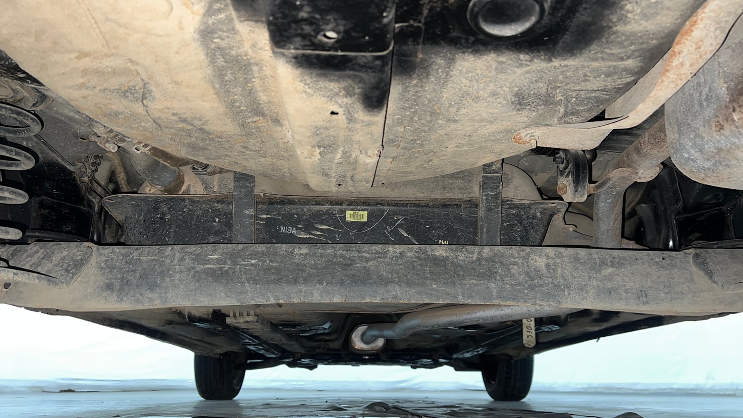 Used 2018 Hyundai Grand i10 Magna 1.2 Kappa VTVT Petrol Manual extra REAR UNDERBODY VIEW (TAKEN FROM REAR)