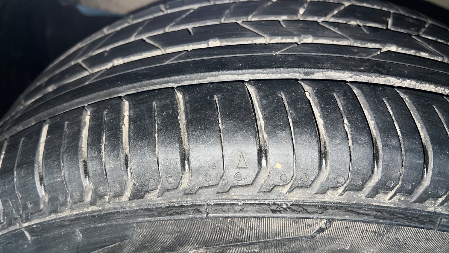 Used 2019 Maruti Suzuki Baleno Alpha Petrol Manual tyres LEFT FRONT TYRE TREAD VIEW