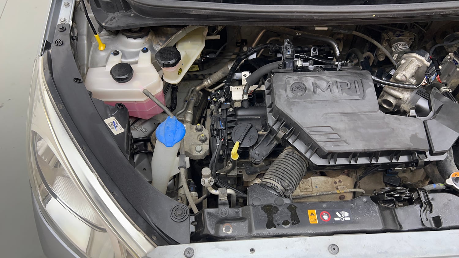 Used 2021 Hyundai Santro Sportz Petrol Manual engine ENGINE RIGHT SIDE VIEW