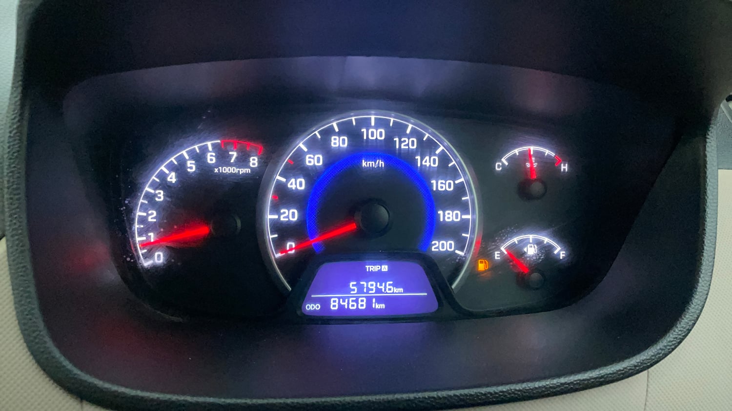 Used 2017 Hyundai Grand i10 Magna 1.2 Kappa VTVT Petrol Manual interior CLUSTERMETER VIEW