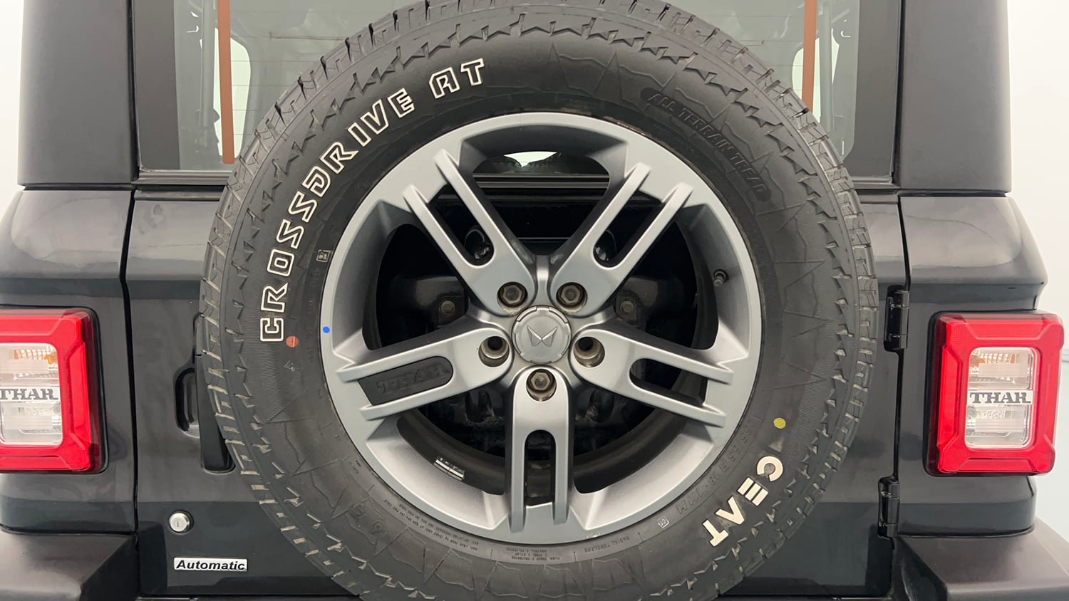 Used 2023 Mahindra Thar LX Hard Top Petrol AT RWD Petrol Automatic tyres SPARE TYRE VIEW