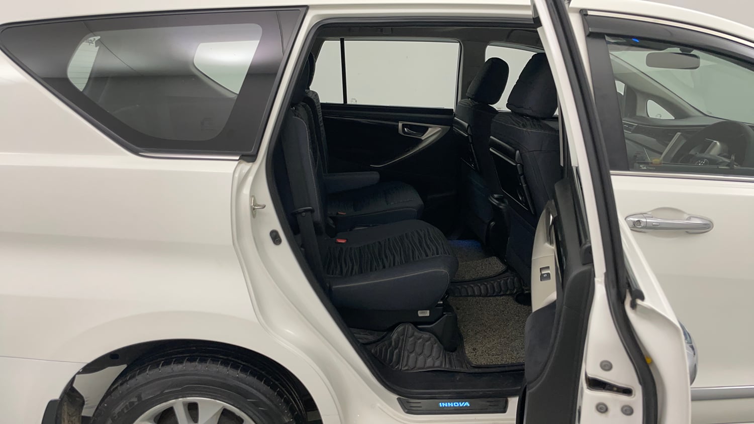 Used 2019 Toyota Innova Crysta 2.4 V 7 STR Diesel Manual interior RIGHT SIDE REAR DOOR CABIN VIEW