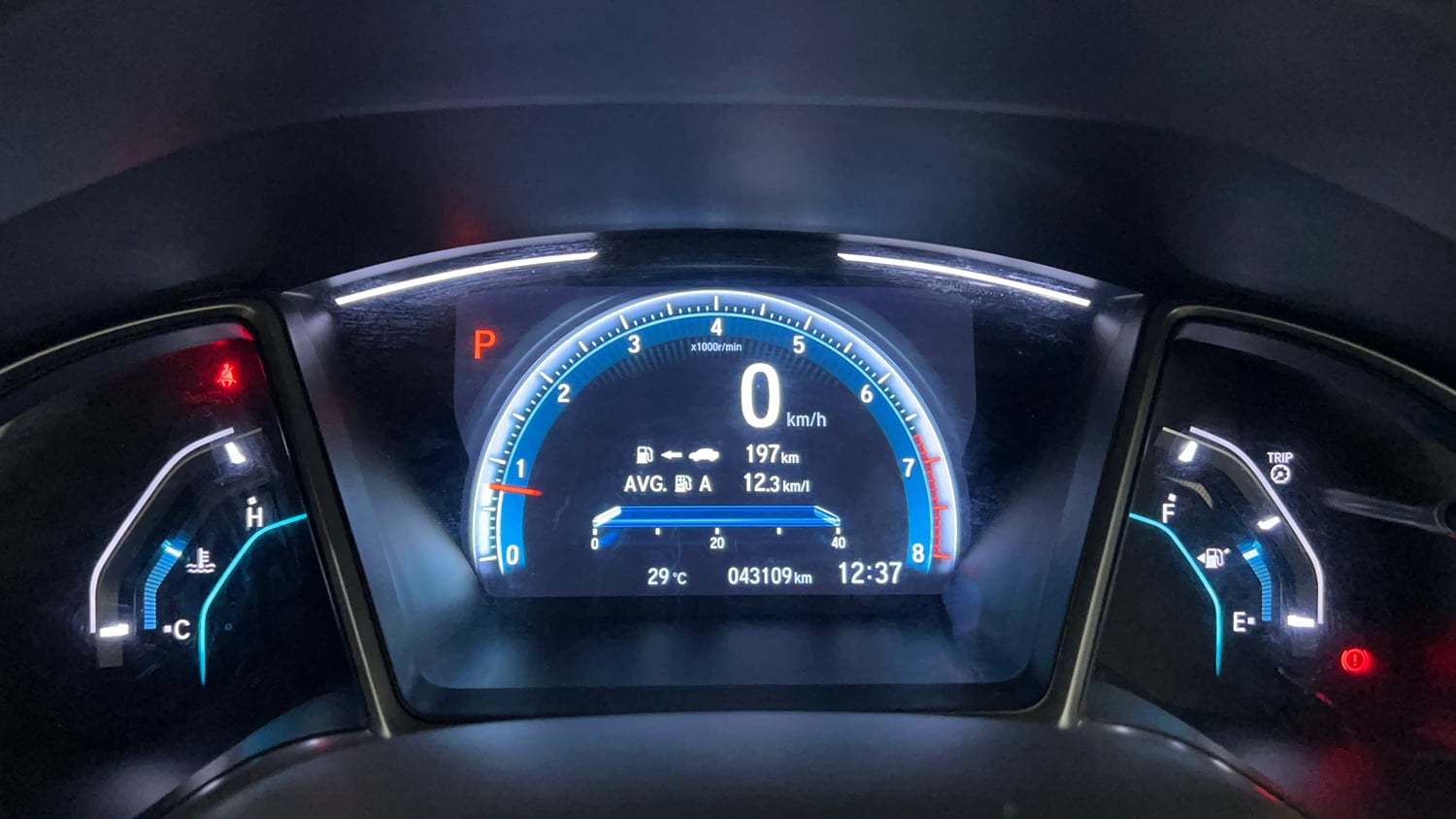 Used 2019 Honda Civic ZX CVT Petrol Petrol Automatic interior CLUSTERMETER VIEW