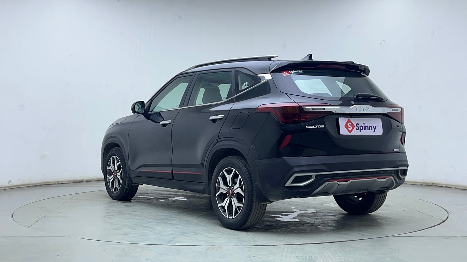 Used 2022 Kia Seltos GTX Plus 1.4 DCT Petrol Automatic exterior LEFT REAR CORNER VIEW