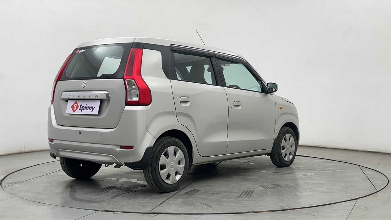 Used 2021 Maruti Suzuki Wagon R VXi (O) 1.2 AMT Petrol Automatic exterior RIGHT REAR CORNER VIEW