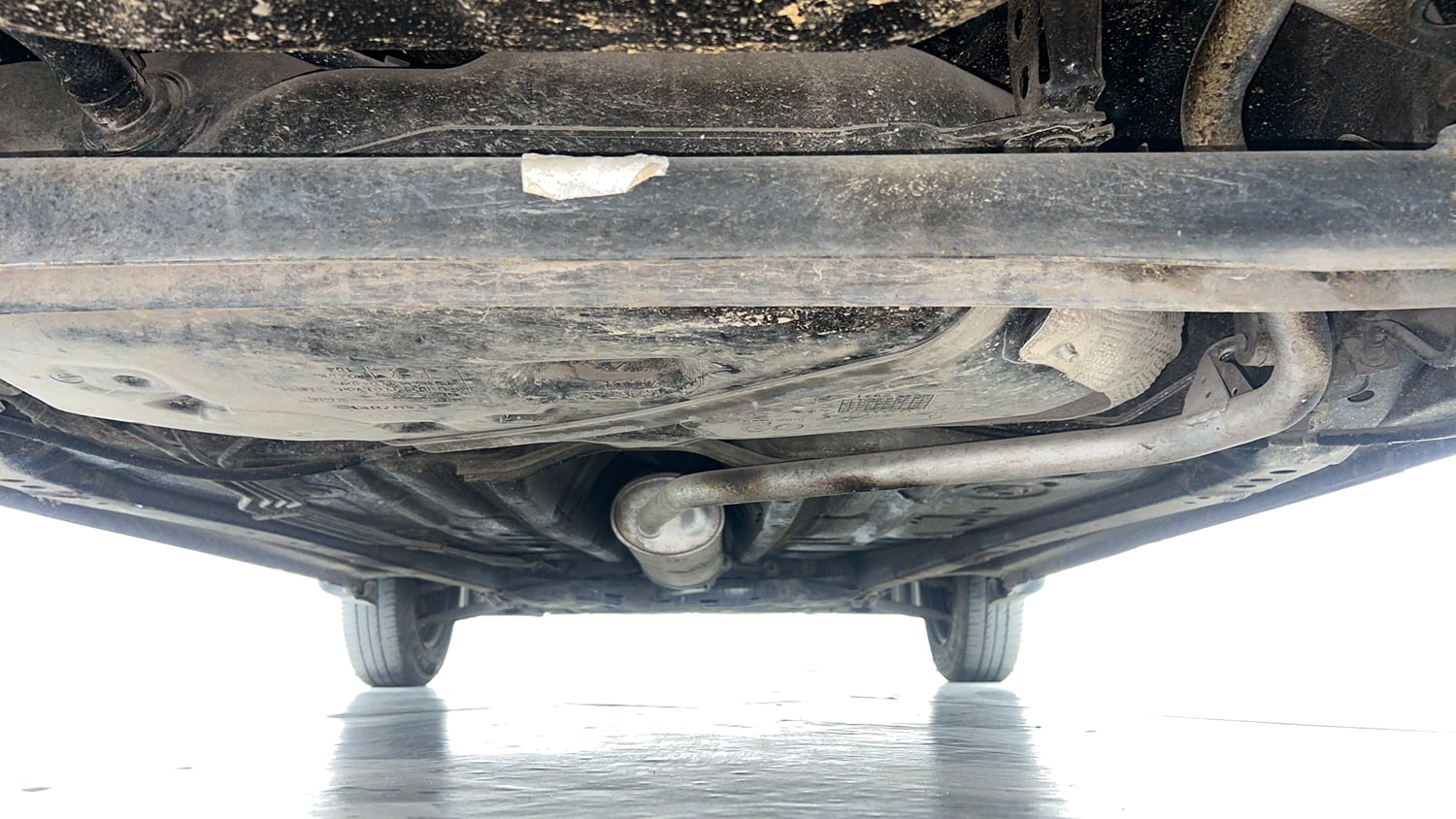 Used 2021 Maruti Suzuki Wagon R VXi (O) 1.2 AMT Petrol Automatic extra REAR UNDERBODY VIEW (TAKEN FROM REAR)