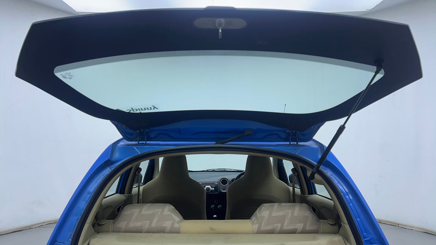 Used 2013 Honda Brio S MT Petrol Manual interior DICKY DOOR OPEN VIEW