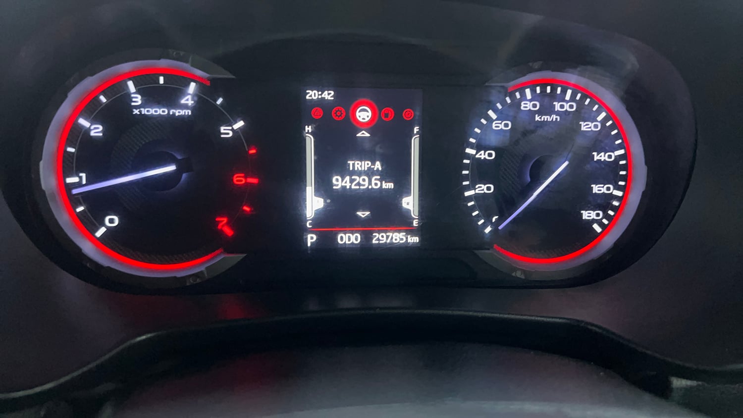 Used 2021 mahindra Thar LX Hard Top Petrol AT 4WD Petrol Automatic interior CLUSTERMETER VIEW