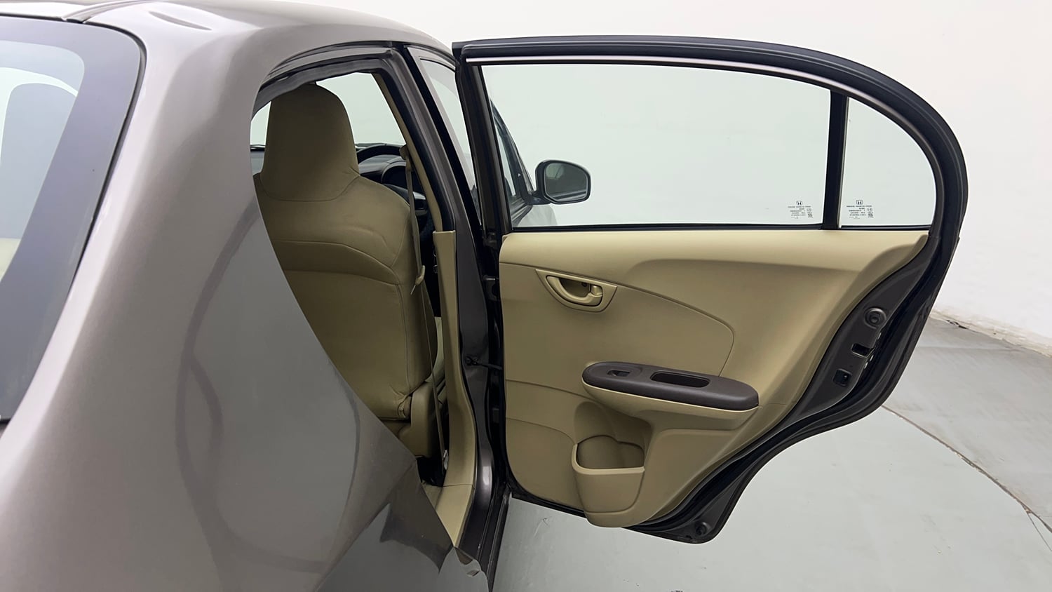 Used 2013 Honda Amaze 1.2 S i-VTEC Petrol Manual interior RIGHT REAR DOOR OPEN VIEW