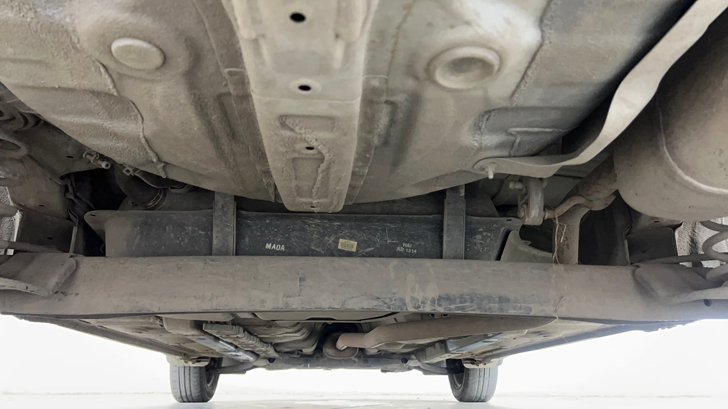 Used 2017 Hyundai Grand i10 Sportz (O) 1.2 Kappa VTVT Petrol Manual extra REAR UNDERBODY VIEW (TAKEN FROM REAR)