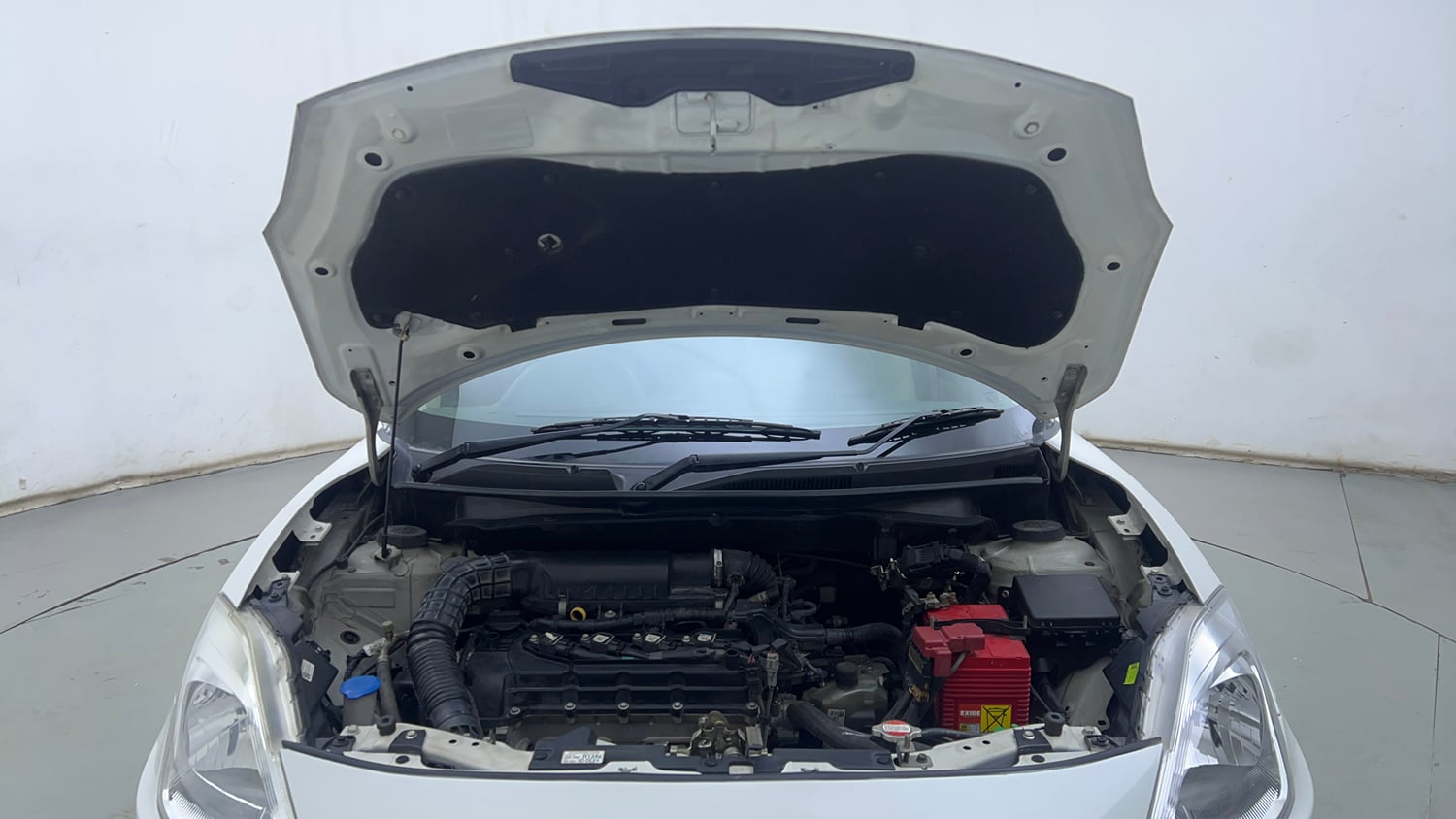 Used 2019 Maruti Suzuki Dzire VXi AMT Petrol Automatic engine ENGINE & BONNET OPEN FRONT VIEW