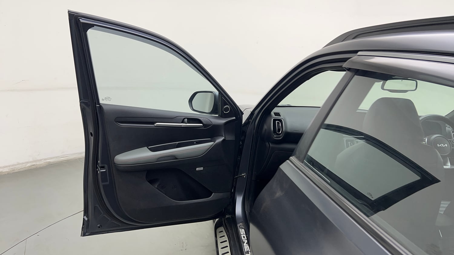 Used 2024 Kia Sonet X Line 1.0 Turbo Petrol DCT Petrol Automatic interior LEFT FRONT DOOR OPEN VIEW