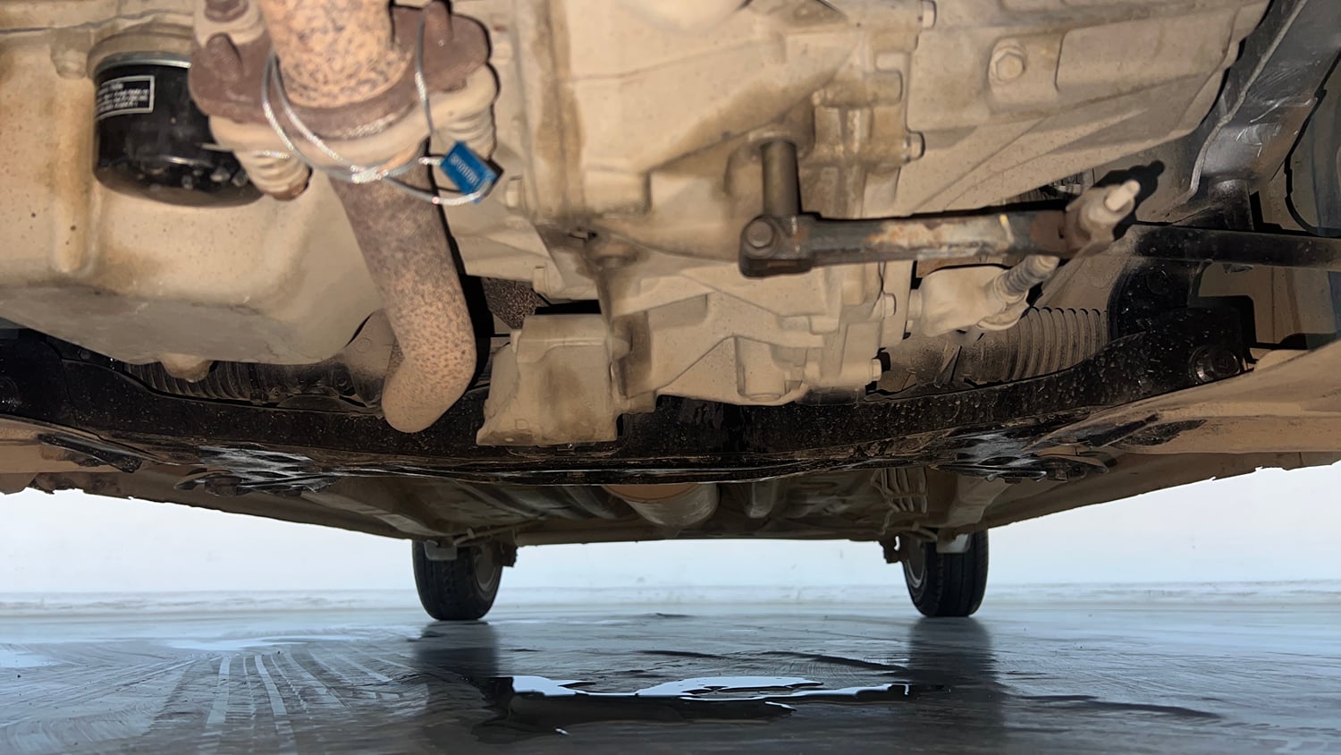 Used 2021 Maruti Suzuki Wagon R 1.0 LXI CNG (Outside Fitted) Cng Manual extra FRONT LEFT UNDERBODY VIEW
