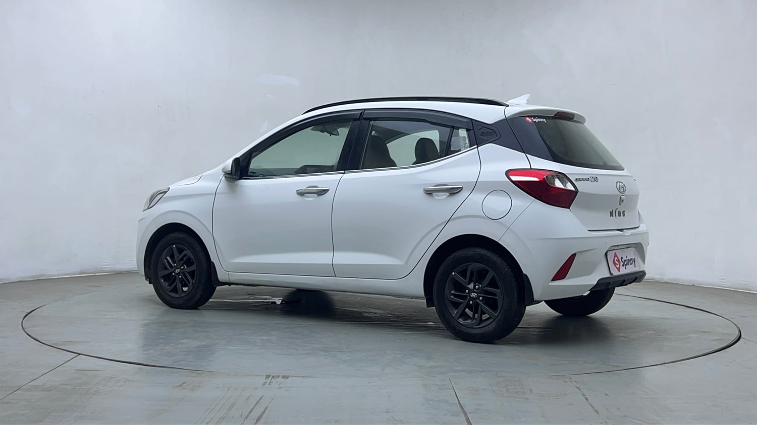 Used 2020 Hyundai Grand i10 Nios Sportz AMT 1.2 Kappa VTVT Petrol Automatic exterior LEFT REAR CORNER VIEW