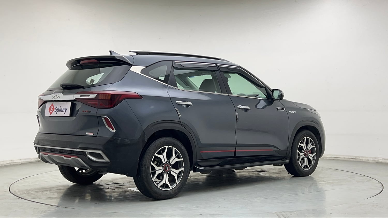 Used 2022 Kia Seltos GTX Plus 1.4 DCT Petrol Automatic exterior RIGHT REAR CORNER VIEW