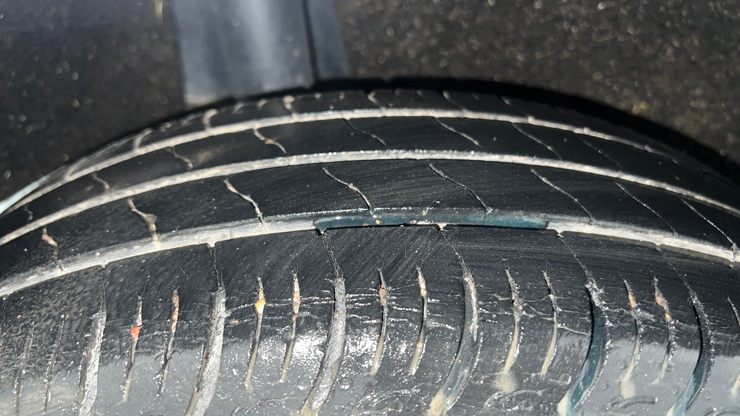 Used 2022 Maruti Suzuki Baleno Delta Petrol Manual tyres RIGHT REAR TYRE TREAD VIEW