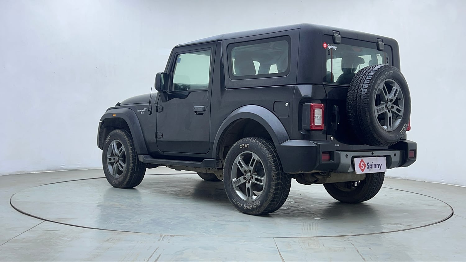Used 2021 mahindra Thar LX Hard Top Petrol AT 4WD Petrol Automatic exterior LEFT REAR CORNER VIEW