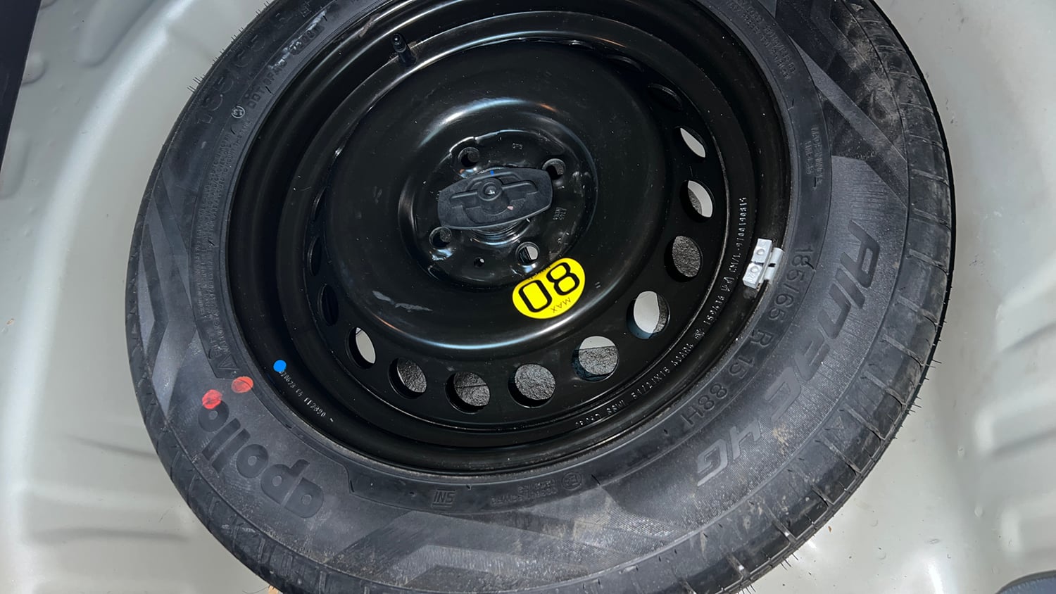 Used 2023 Toyota Glanza G AMT Petrol Automatic tyres SPARE TYRE VIEW