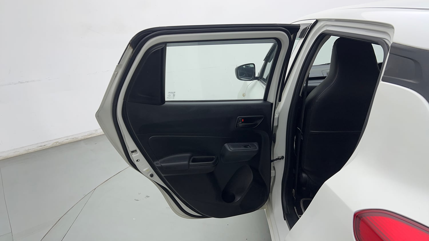 Used 2022 Maruti Suzuki Swift LXi Petrol Manual interior LEFT REAR DOOR OPEN VIEW
