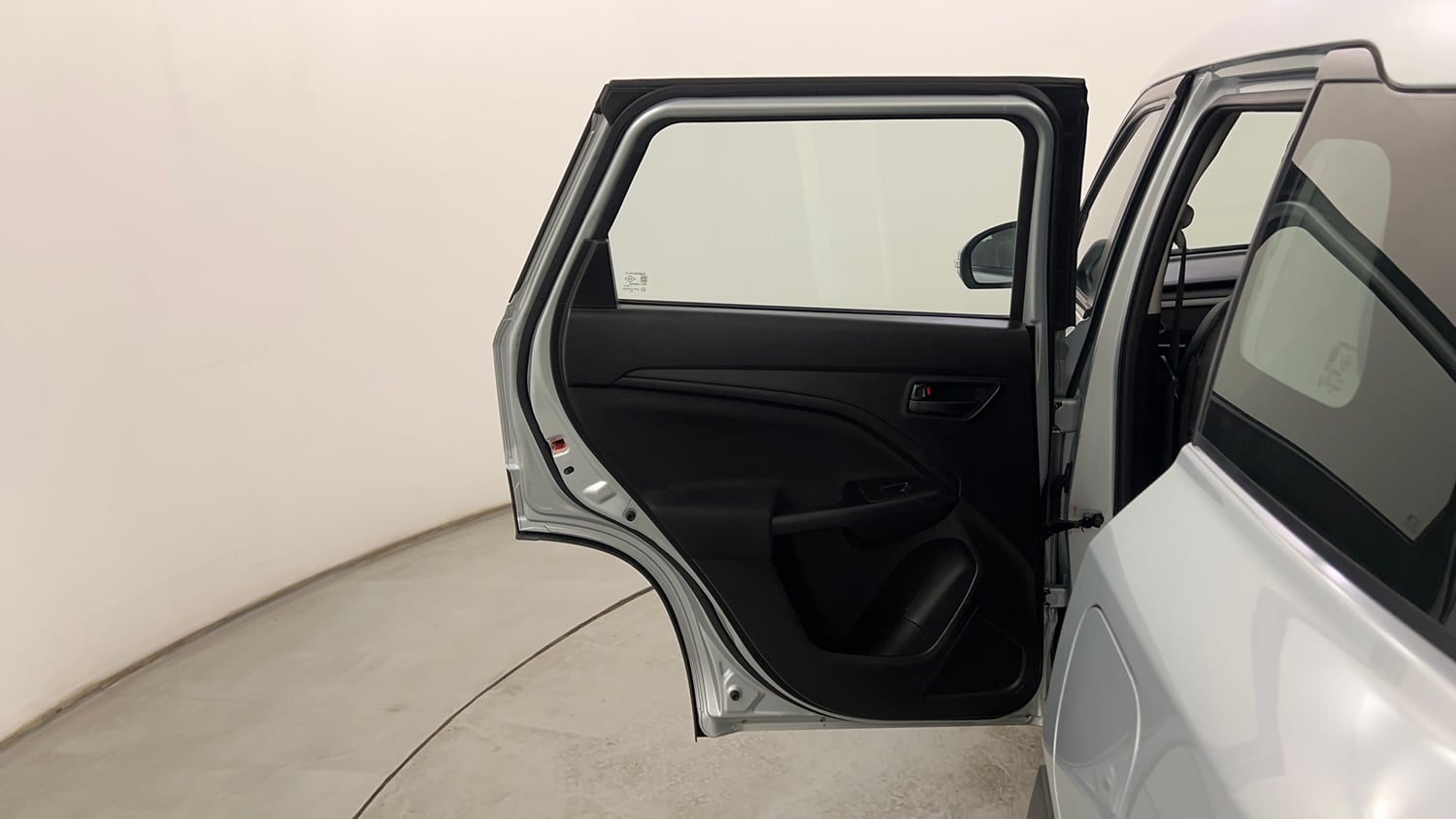 Used 2023 Maruti Suzuki Brezza VXi Petrol Manual interior LEFT REAR DOOR OPEN VIEW