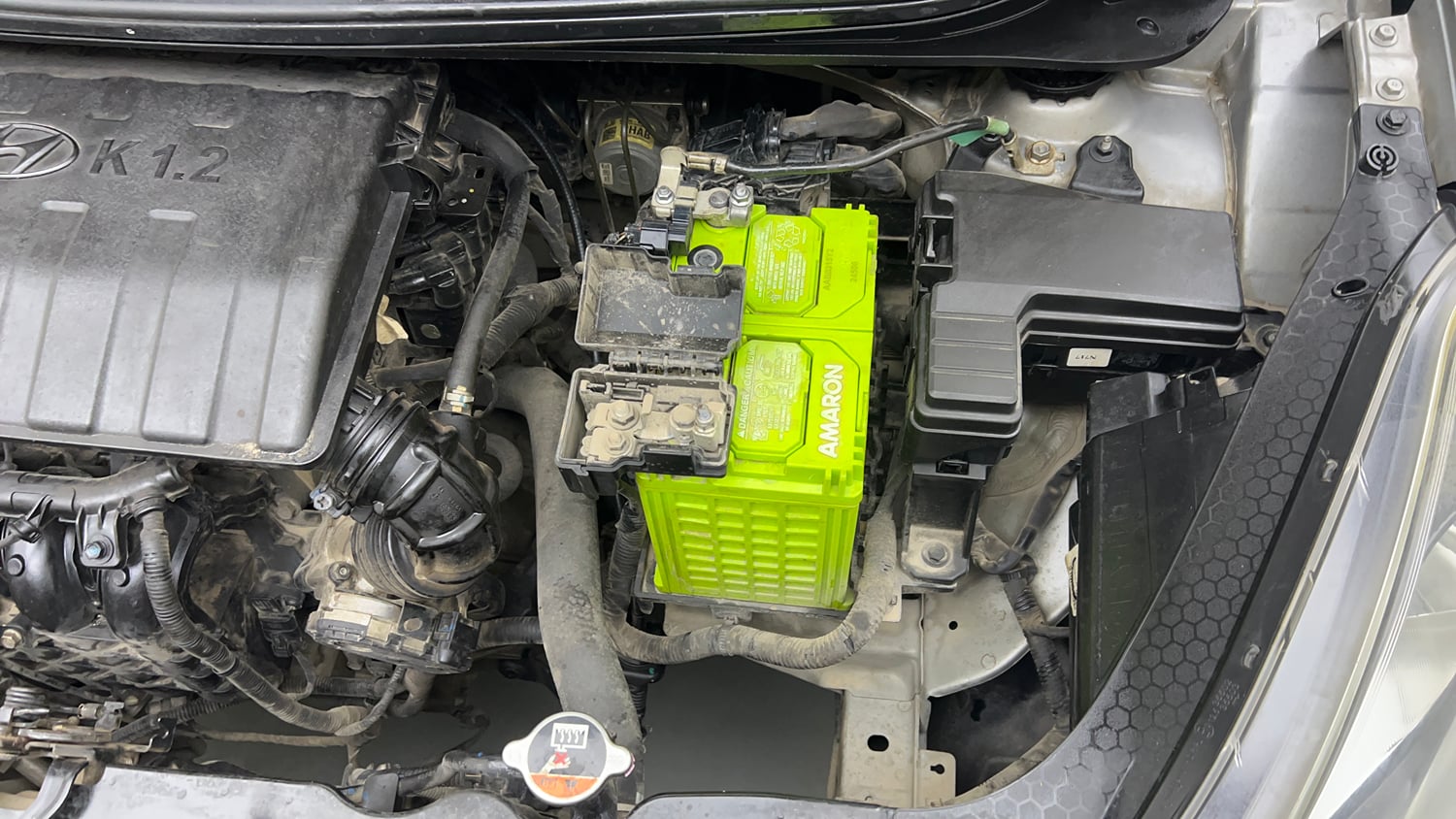 Used 2020 Hyundai Aura SX 1.2 Petrol Petrol Manual engine ENGINE LEFT SIDE VIEW