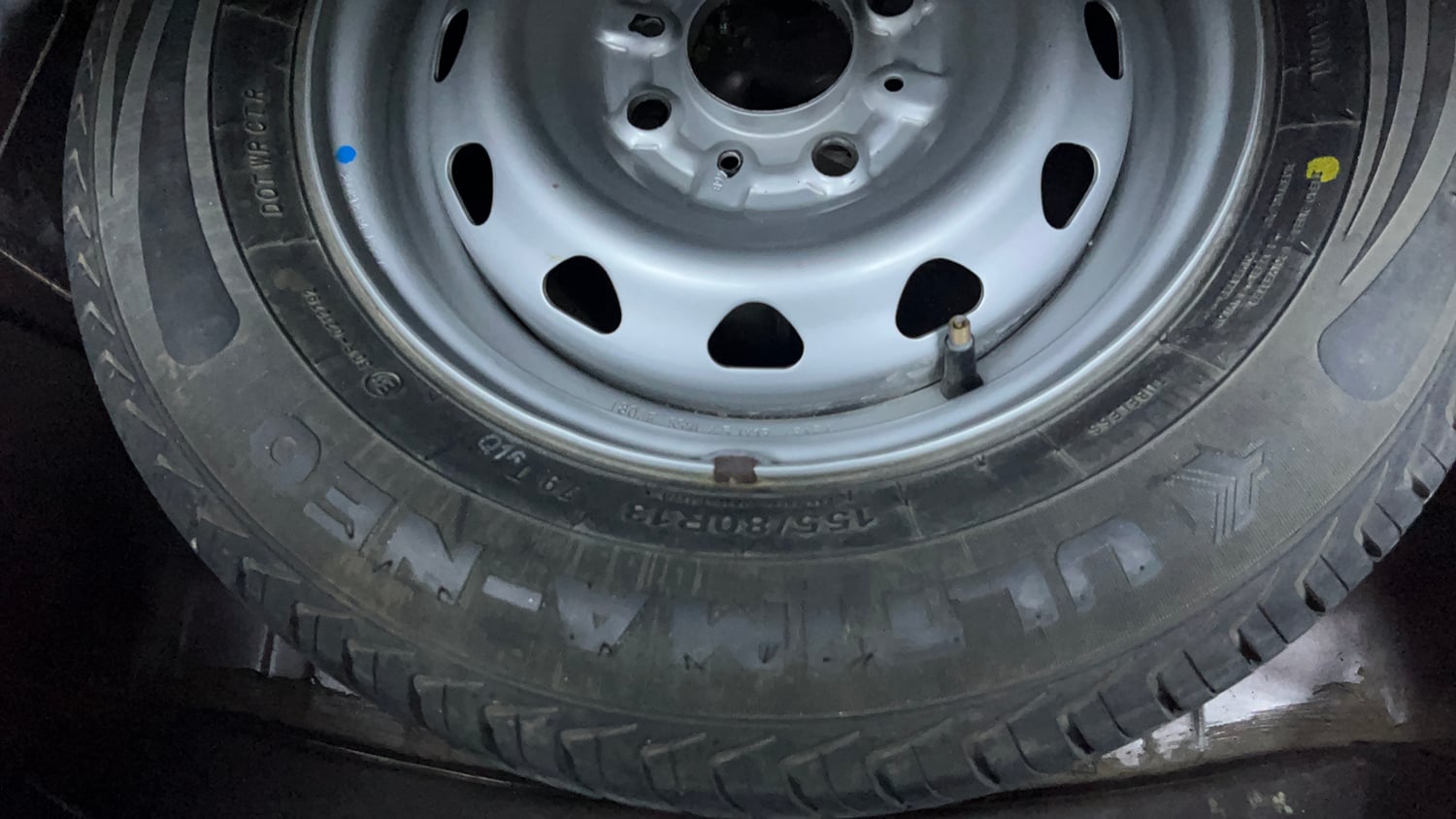 Used 2018 Tata Tiago Revotron XZA Petrol Automatic tyres SPARE TYRE VIEW