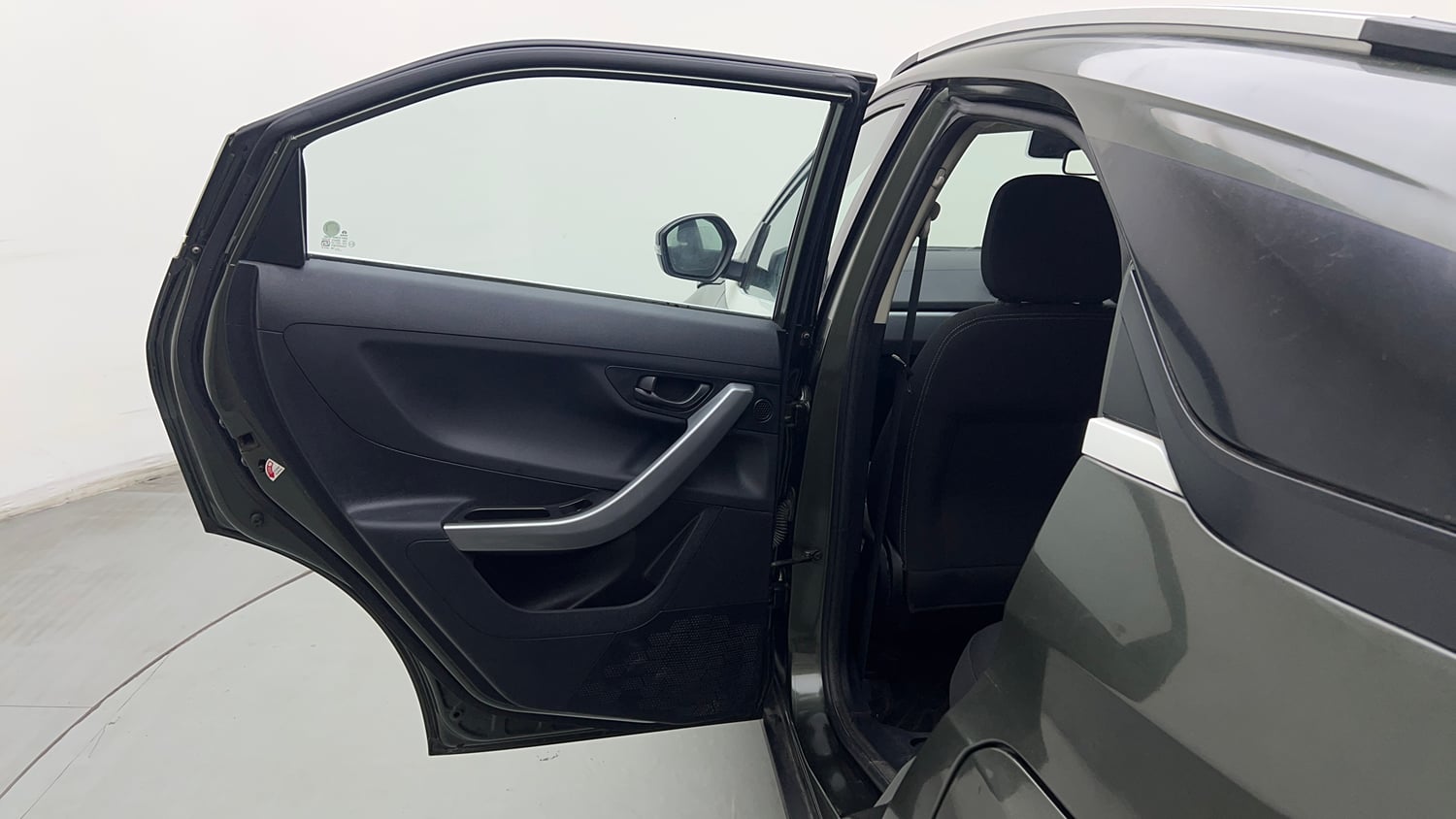 Used 2021 Tata Nexon XM Petrol Manual interior LEFT REAR DOOR OPEN VIEW