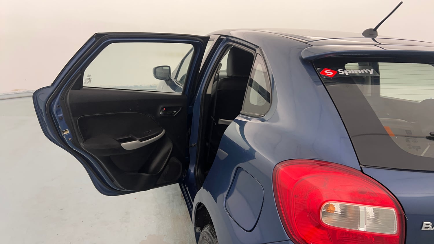 Used 2017 Maruti Suzuki Baleno Delta 1.3 Diesel Manual interior LEFT REAR DOOR OPEN VIEW