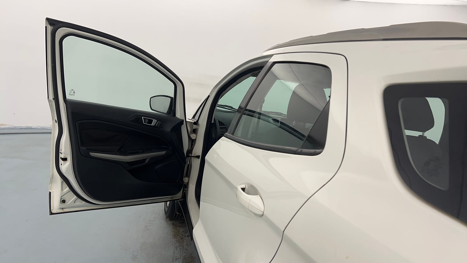 Used 2018 Ford EcoSport Titanium 1.5L TDCi Diesel Manual interior LEFT FRONT DOOR OPEN VIEW