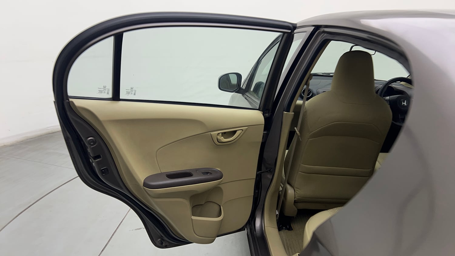 Used 2013 Honda Amaze 1.2 S i-VTEC Petrol Manual interior LEFT REAR DOOR OPEN VIEW