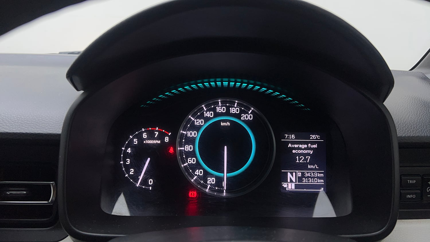 Used 2023 Maruti Suzuki Ignis Alpha 1.2 AMT Petrol Automatic interior CLUSTERMETER VIEW