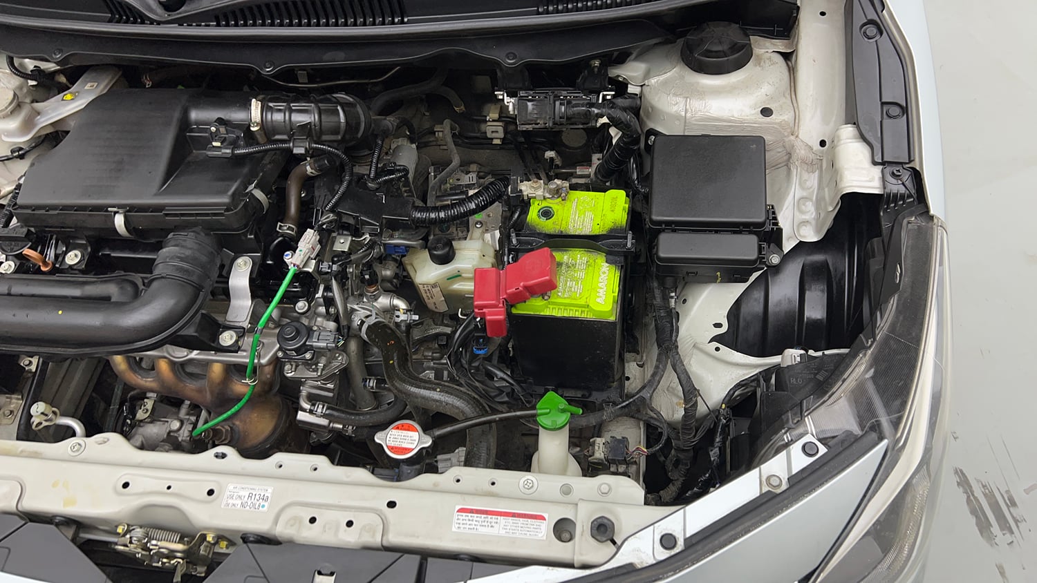 Used 2023 Toyota Glanza G AMT Petrol Automatic engine ENGINE LEFT SIDE VIEW