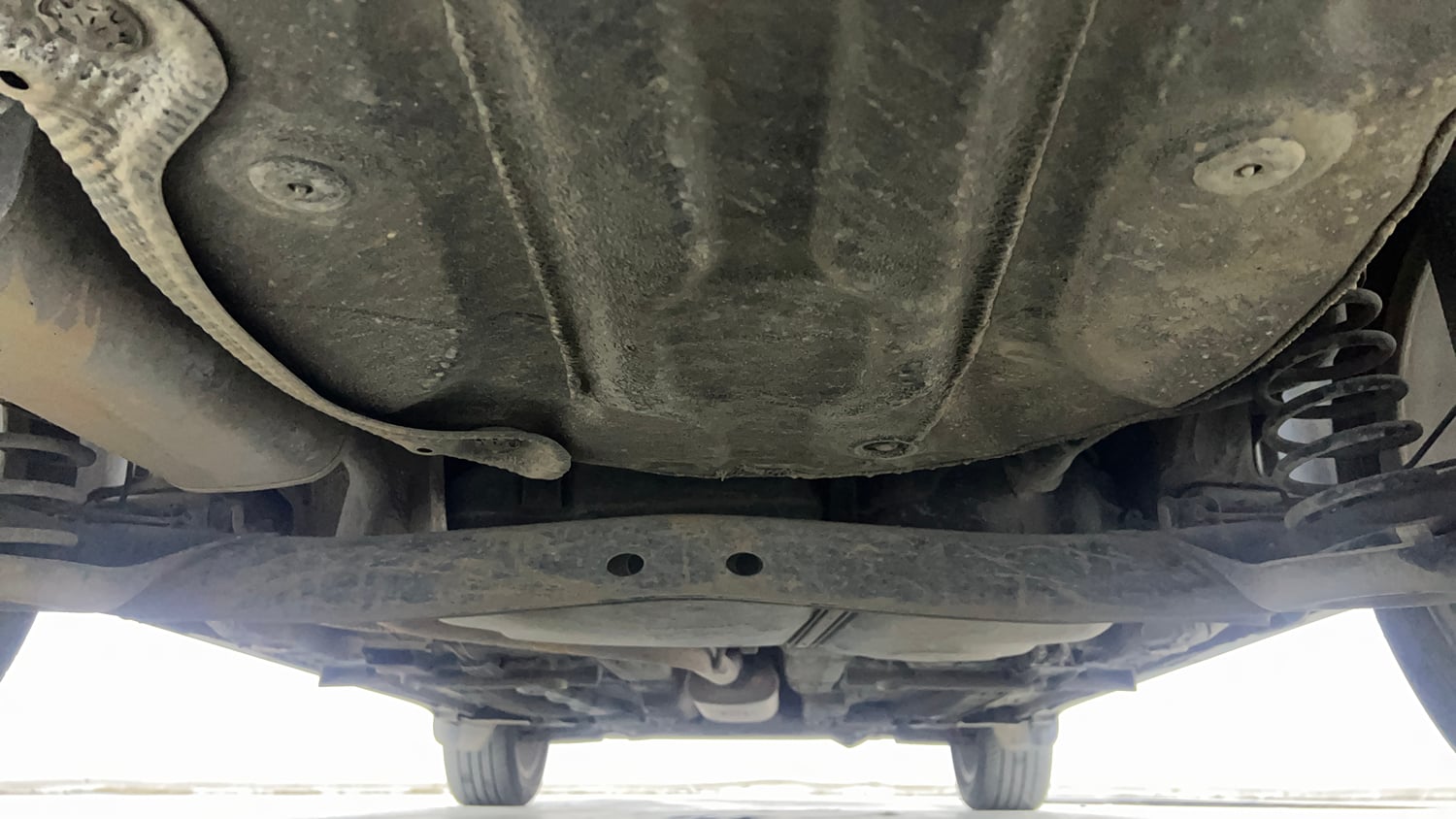 Used 2024 Skoda Kushaq Style 1.0L TSI MT Petrol Manual extra REAR UNDERBODY VIEW (TAKEN FROM REAR)