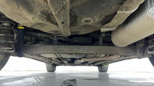 Used 2013 Hyundai Verna Fluidic 1.6 VTVT SX Petrol Manual extra REAR UNDERBODY VIEW (TAKEN FROM REAR)