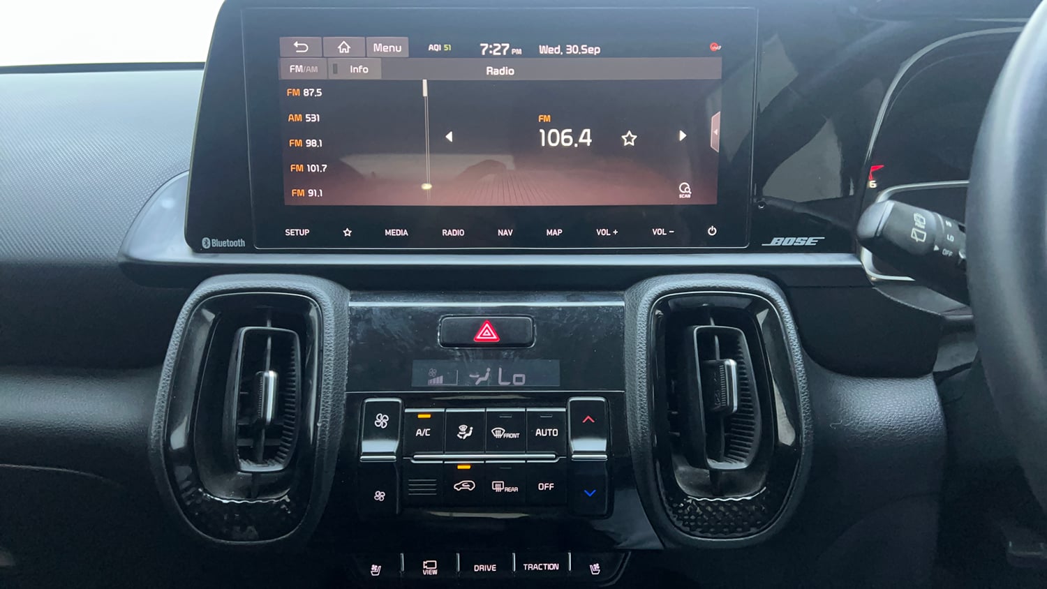 Used 2020 Kia Sonet GTX Plus 1.5 AT Diesel Automatic interior MUSIC SYSTEM & AC CONTROL VIEW