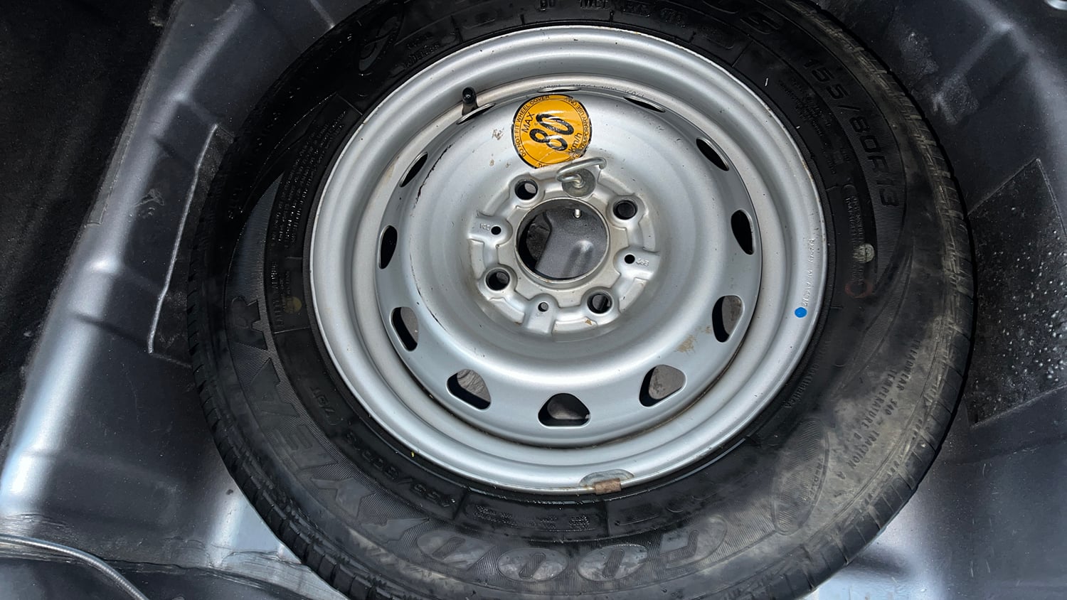 Used 2019 Tata Tiago Revotron XZ w/o Alloy Petrol Manual tyres SPARE TYRE VIEW