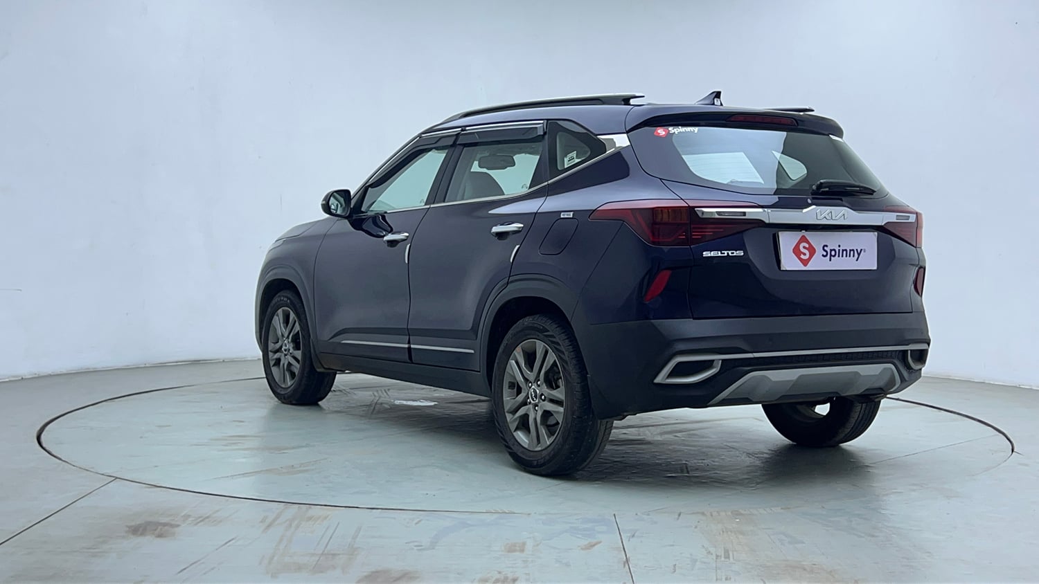 Used 2022 kia Seltos HTX 1.5 IVT Petrol Automatic exterior LEFT REAR CORNER VIEW
