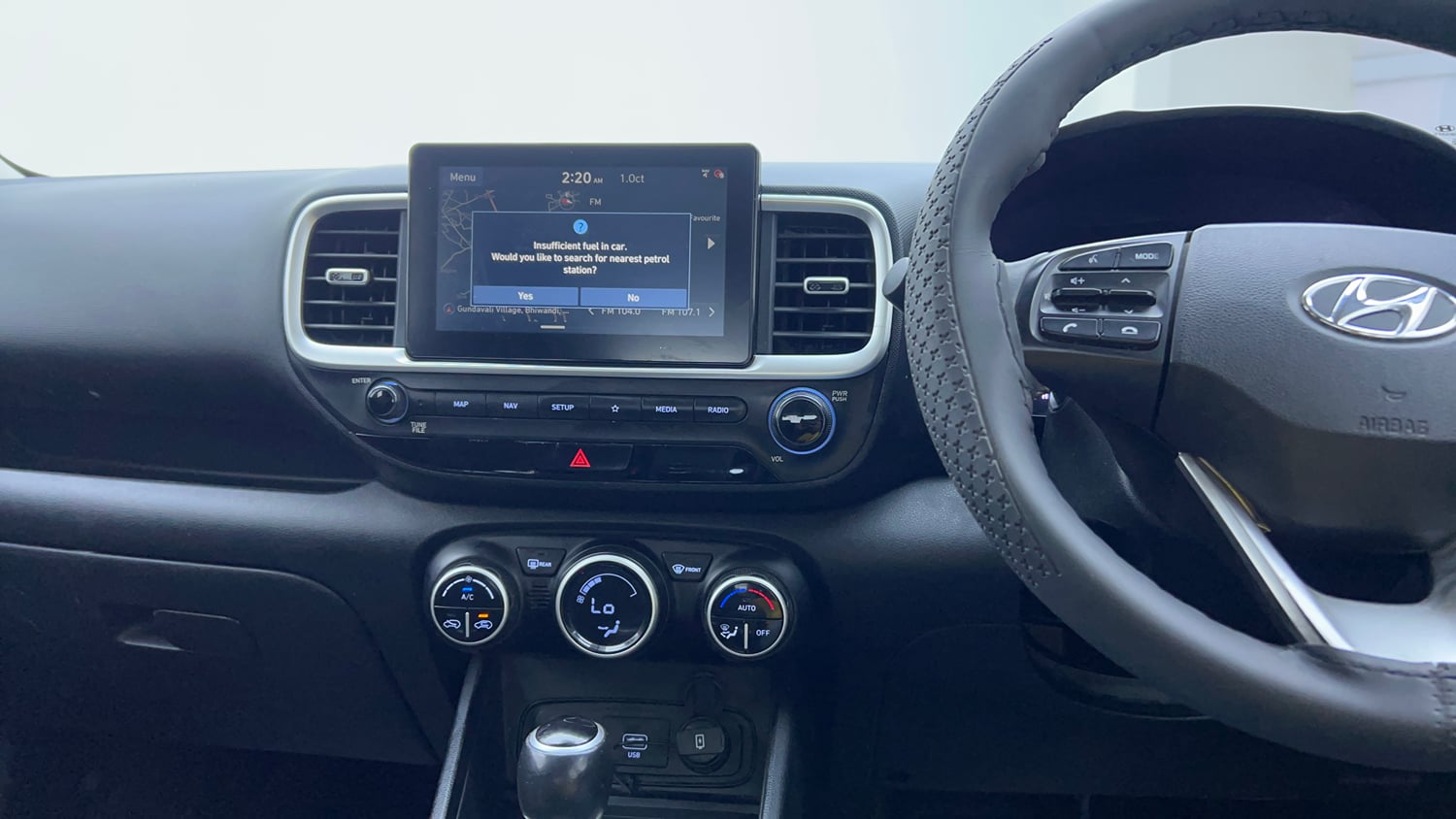Used 2019 Hyundai Venue SX Plus 1.0 Turbo DCT Petrol Automatic interior MUSIC SYSTEM & AC CONTROL VIEW