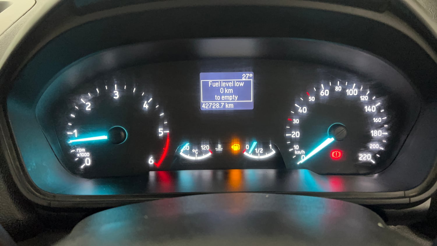 Used 2018 Ford EcoSport Titanium 1.5L TDCi Diesel Manual interior CLUSTERMETER VIEW