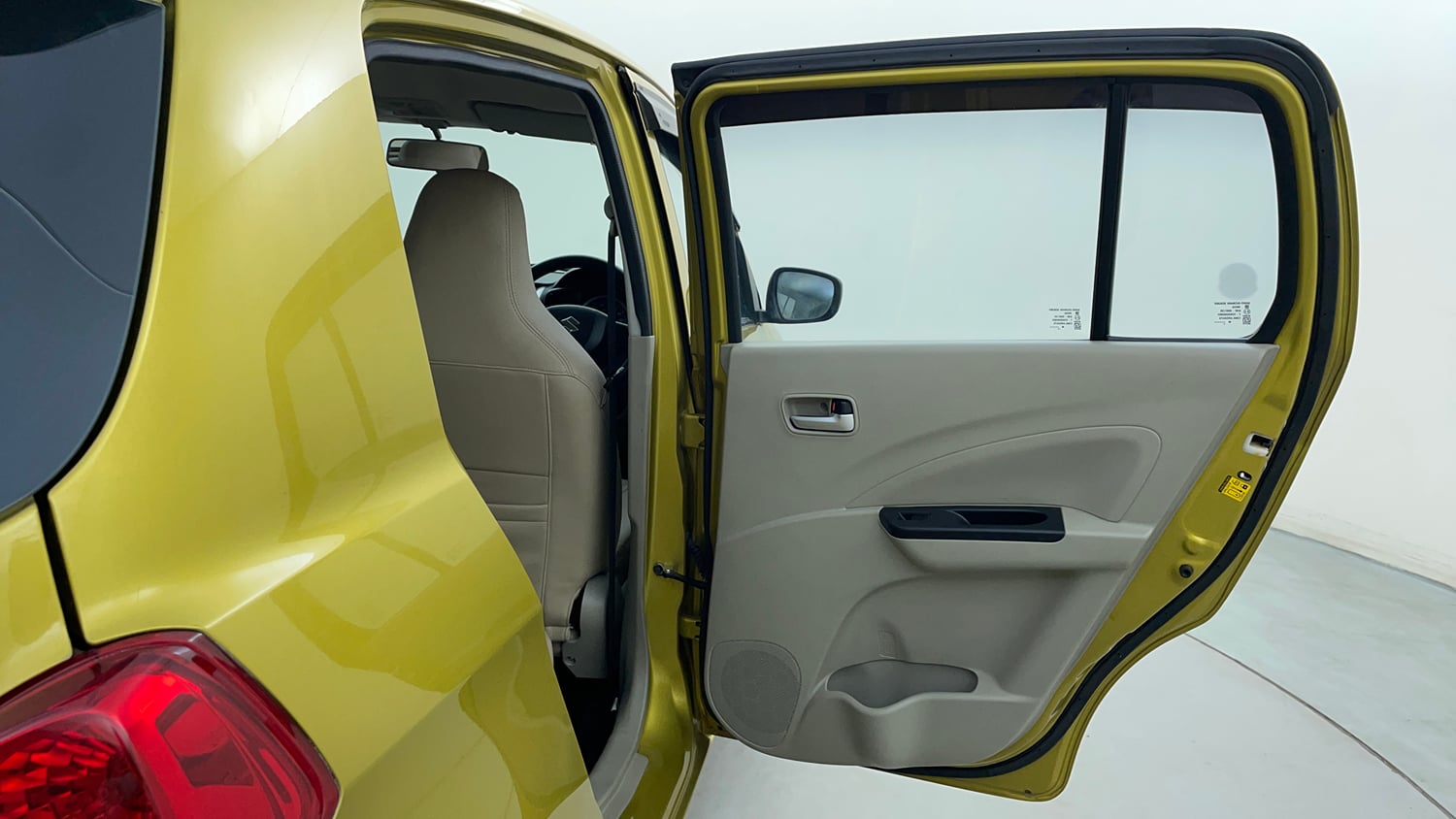 Used 2014 Maruti Suzuki Celerio VXi AMT Petrol Automatic interior RIGHT REAR DOOR OPEN VIEW