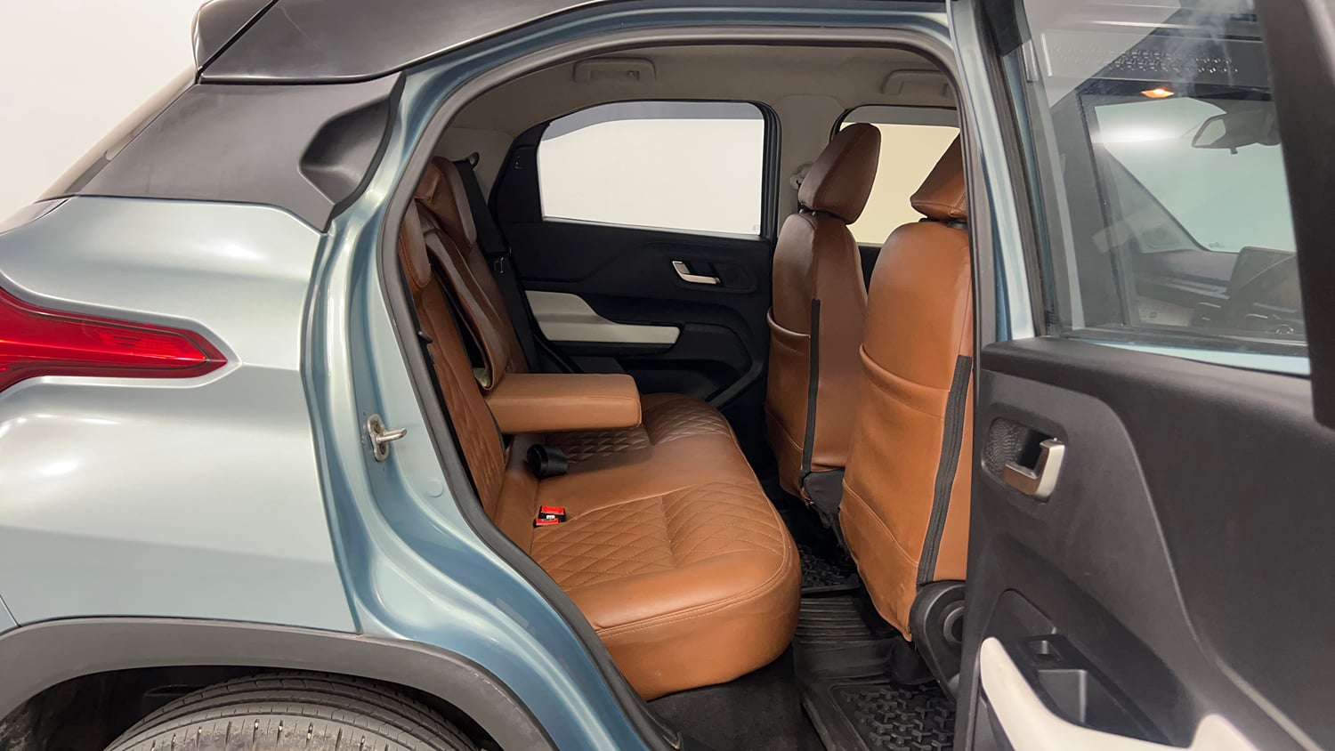 Used 2023 Tata Punch Creative Dual Tone Petrol Manual interior RIGHT SIDE REAR DOOR CABIN VIEW