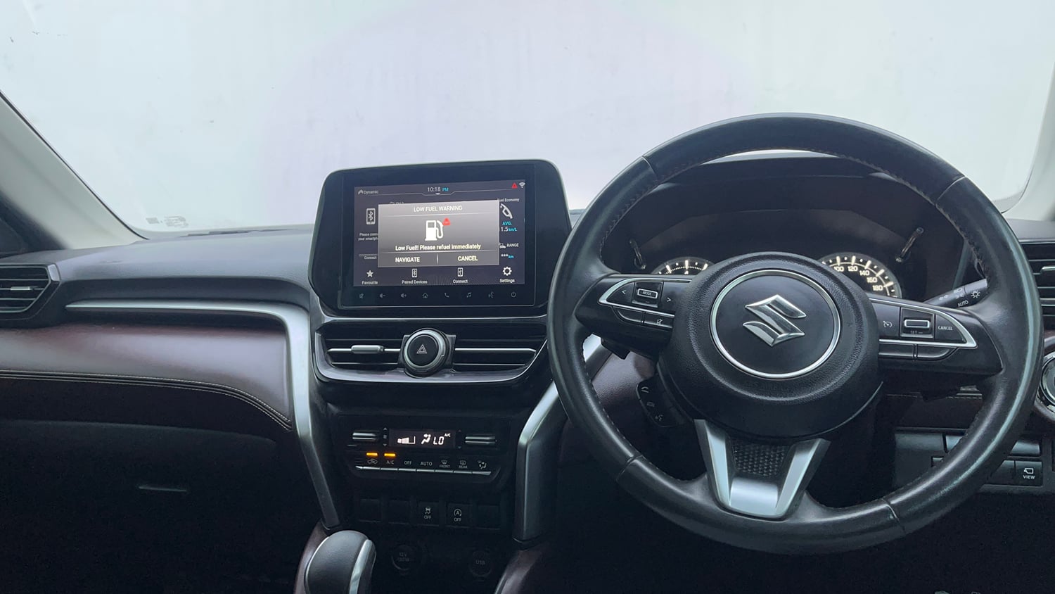 Used 2023 Maruti Suzuki Grand Vitara Alpha Smart Hybrid AT Petrol Automatic interior DASHBOARD VIEW