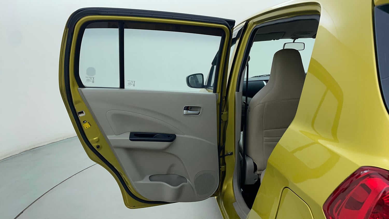 Used 2014 Maruti Suzuki Celerio VXi AMT Petrol Automatic interior LEFT REAR DOOR OPEN VIEW